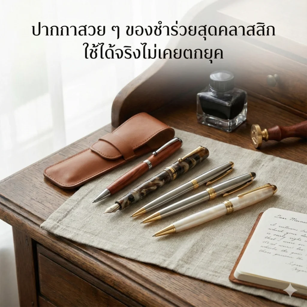 ปากกาสวย ๆ ของชำร่วยสุดคลาสสิก ใช้ได้จริงไม่เคยตกยุค