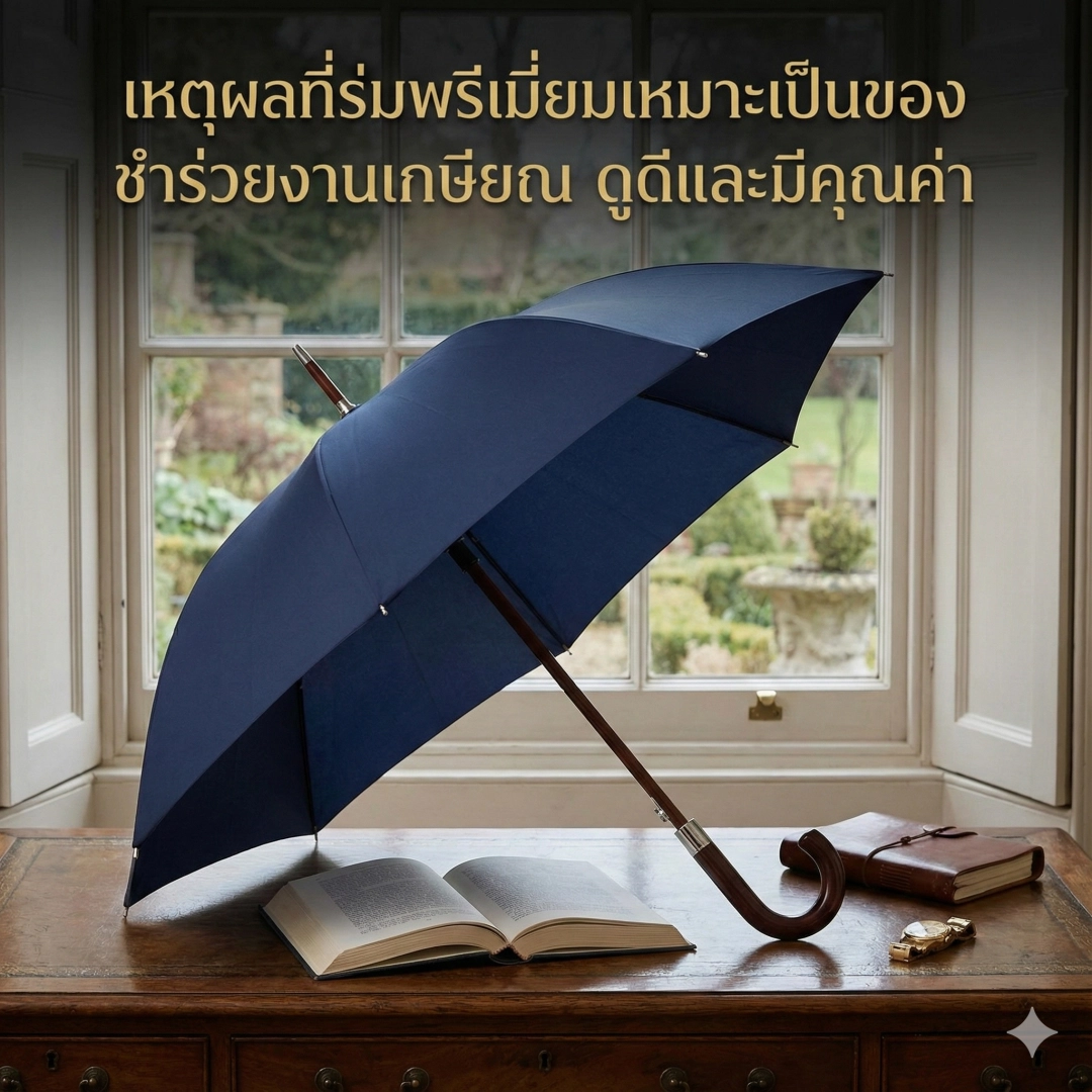 เหตุผลที่ร่มพรีเมียมเหมาะเป็นของชำร่วยงานเกษียณ ดูดีและมีคุณค่า